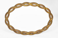 Large Oval Giltwood Mirror