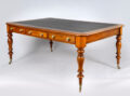 Large Victorian Mahogany Partners Writing Table