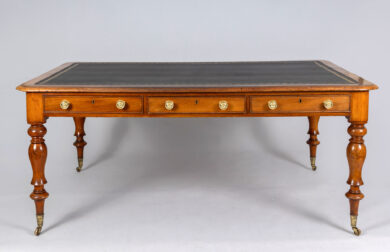 Large Victorian Mahogany Partners Writing Table