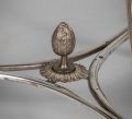 Vintage Louis XVI Style Silvered Bronze Gueridon