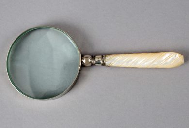 Magnifying Glass with Sterling and Mother of Pearl Handle