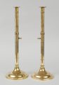 Pair of Antique Brass Pulpit Candlesticks