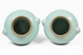 Pair Chinese Celadon Vases with Lids