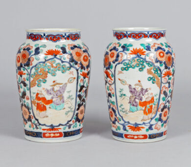 Antique Chinese Export Imari Vases