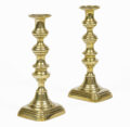 Pair Victorian Brass Candlesticks