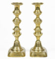 Pair Victorian Brass Candlesticks