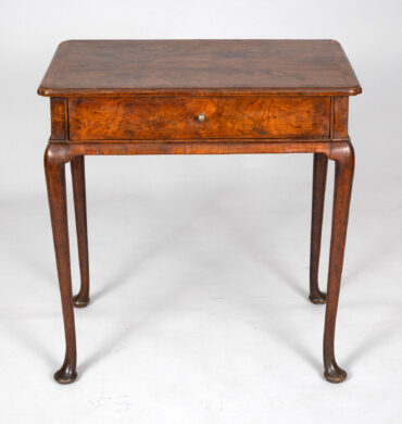 Queen Anne Period Burl Walnut Side Table, Circa 1710