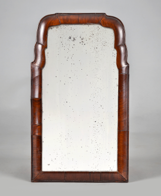 Queen Anne 18th Century Walnut Mirror