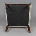 Regency Faux Rosewood Lyre Form Armchair