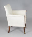 Regency Faux Rosewood Lyre Form Armchair