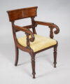 Regency Mahogany Desk Open Armchair