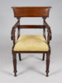 Regency Mahogany Desk Open Armchair