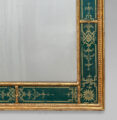 Regency Period Verre Églomisé  Border Gilded Mirror