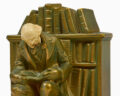 The Librarian or Scholar on Library Steps Bookends