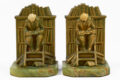 The Librarian or Scholar on Library Steps Bookends