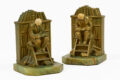 The Librarian or Scholar on Library Steps Bookends