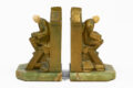 The Librarian or Scholar on Library Steps Bookends