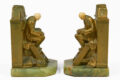 The Librarian or Scholar on Library Steps Bookends