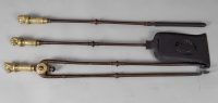 Bronze Fireplace Tools, A Set of Three