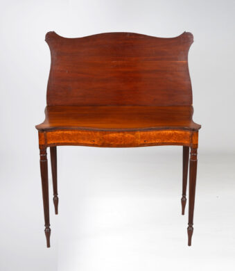 Sheraton Boston Mahogany Inlaid Card Table