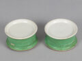 Staffordshire Cold Cream Jars with Lids, A Pair