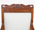 Antique Swedish Empire Mahogany Armchairs, Pair