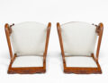 Antique Swedish Empire Mahogany Armchairs, Pair