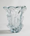 Val St. Lambert Crystal Glass Vase by Guido Bon