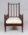 Victorian Beech Wood Bobbin Armchair