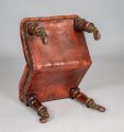 Victorian Mahogany Leather Gout Footstool