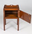 Mahogany Tray Top Book Spine Side Table