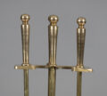 Vintage Brass Fireplace Tool Set and Stand
