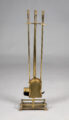 Vintage Brass Fireplace Tool Set and Stand