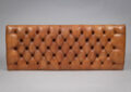 Vintage Buttoned Leather Bench