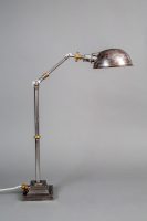 Vintage English Steel Work Desk Lamp