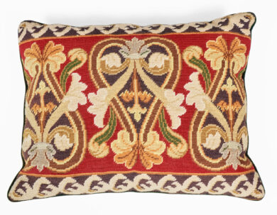 Vintage Wool Needlework Cushion