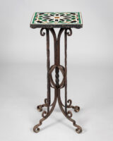 Vintage Wrought Iron Tile Top Table