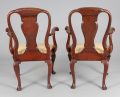 Waldorf Astoria George I Style Chinoiserie Armchairs, A Pair
