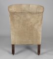 William IV Mahogany & Suede Library Armchair